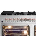 Cuisinière autonome à double combustible Forno Capriasca de 60 pouces, 10 brûleurs, four à convection véritable
