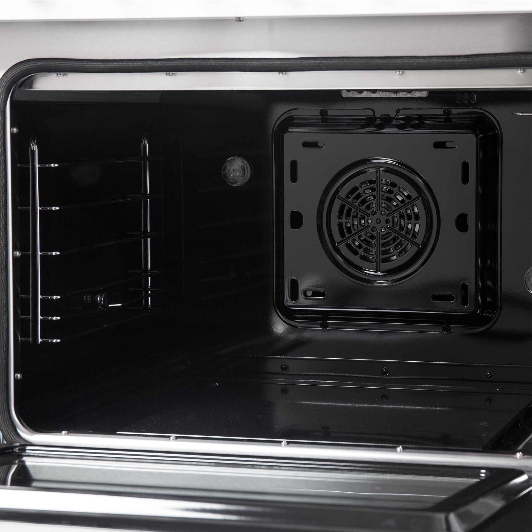 Galiano 48-inch Dual Fuel Range White & Antique Brass Design with 8 Sealed Burners 107,000 BTU, 6.58 cu. ft. double ovens & Griddle - BonPrix Électroménagers