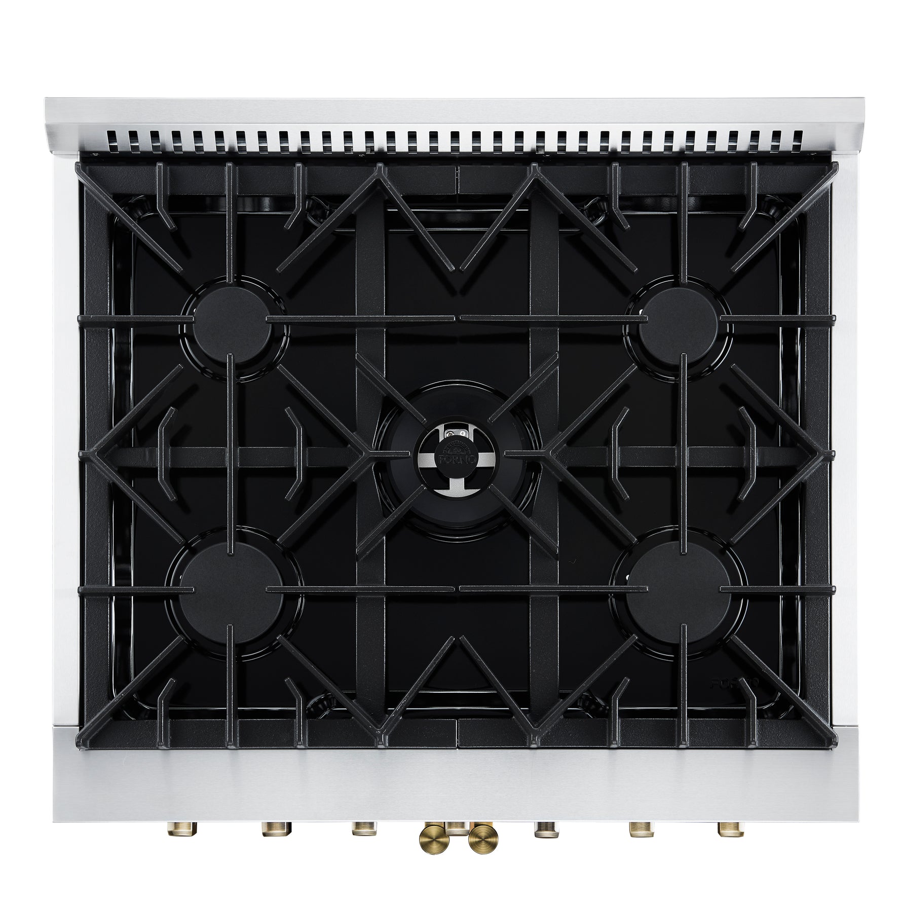 Forno Galiano 30-inch Freestanding French Door Dual Fuel Range White - BonPrix Électroménagers