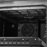 Forno Galiano 48-inch French Door Dual Fuel Range, Black & Antique Brass Design, 8 Sealed Burners - 107,000 BTU, Griddle, 6.58 cu.ft. Double Ovens - BonPrix Électroménagers