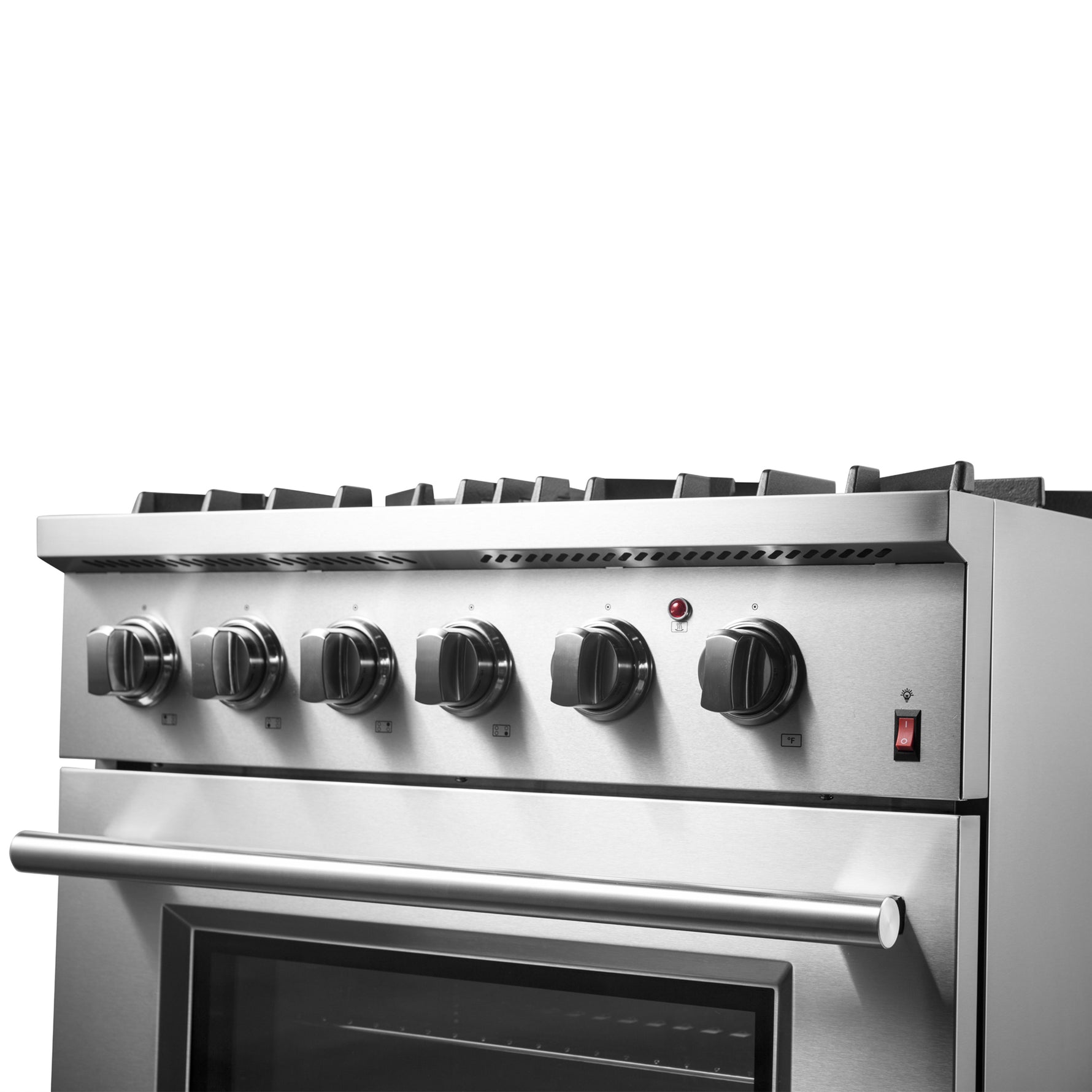 Forno Marco 30-Inch Dual Fuel Range, Stainless Steel, 4 Burners, 37,000 BTU, True Convection Oven, Energy Efficient - BonPrix Électroménagers