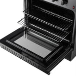 Forno Marco 30-Inch Dual Fuel Range, Stainless Steel, 4 Burners, 37,000 BTU, True Convection Oven, Energy Efficient - BonPrix Électroménagers