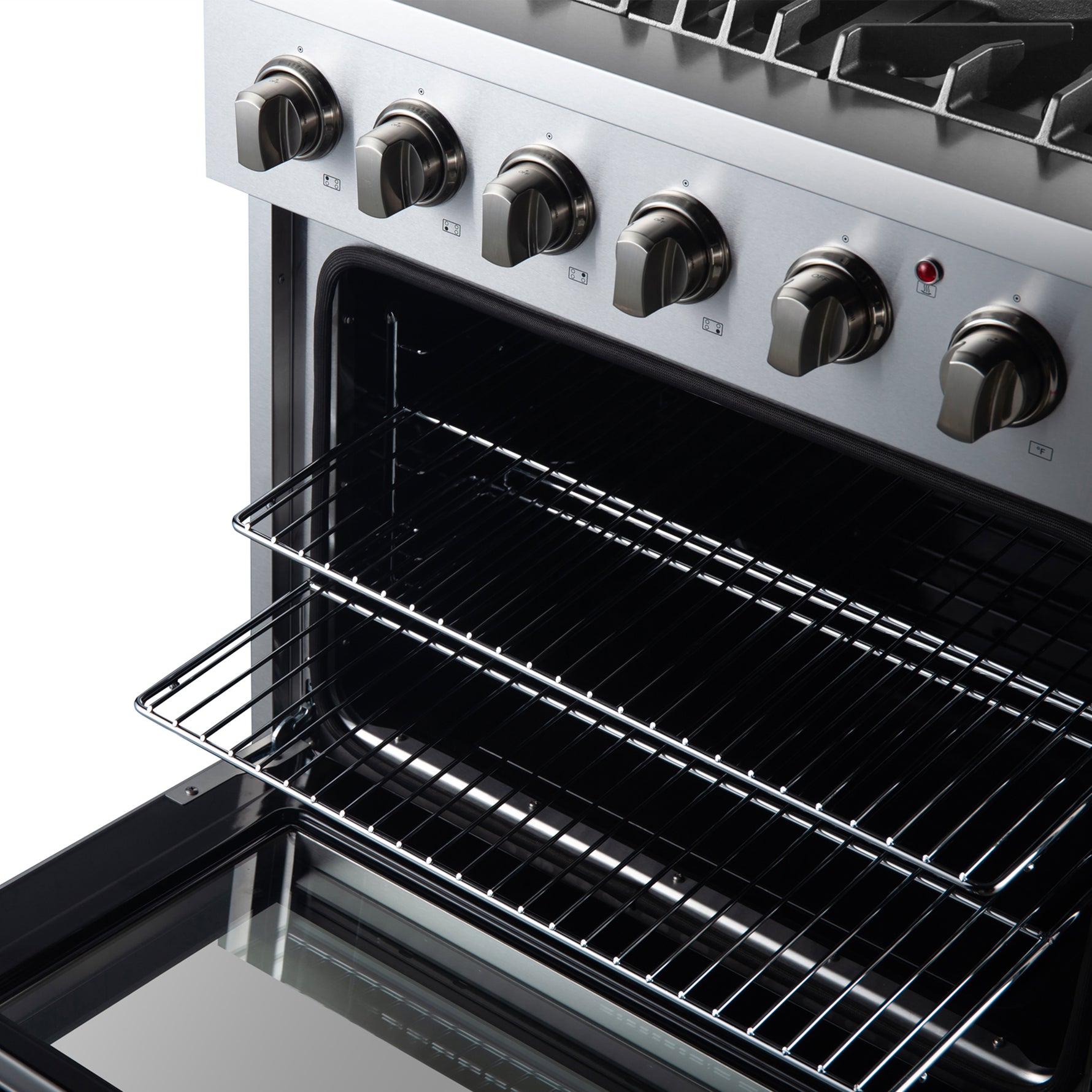 Forno Marco 30-Inch Dual Fuel Range, Stainless Steel, 4 Burners, 37,000 BTU, True Convection Oven, Energy Efficient - BonPrix Électroménagers