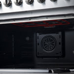 Forno Marco 36-Inch Dual Fuel Range, Stainless Steel, 6 Burners, 67,000 BTU, True Convection Oven, Energy Efficient - BonPrix Électroménagers