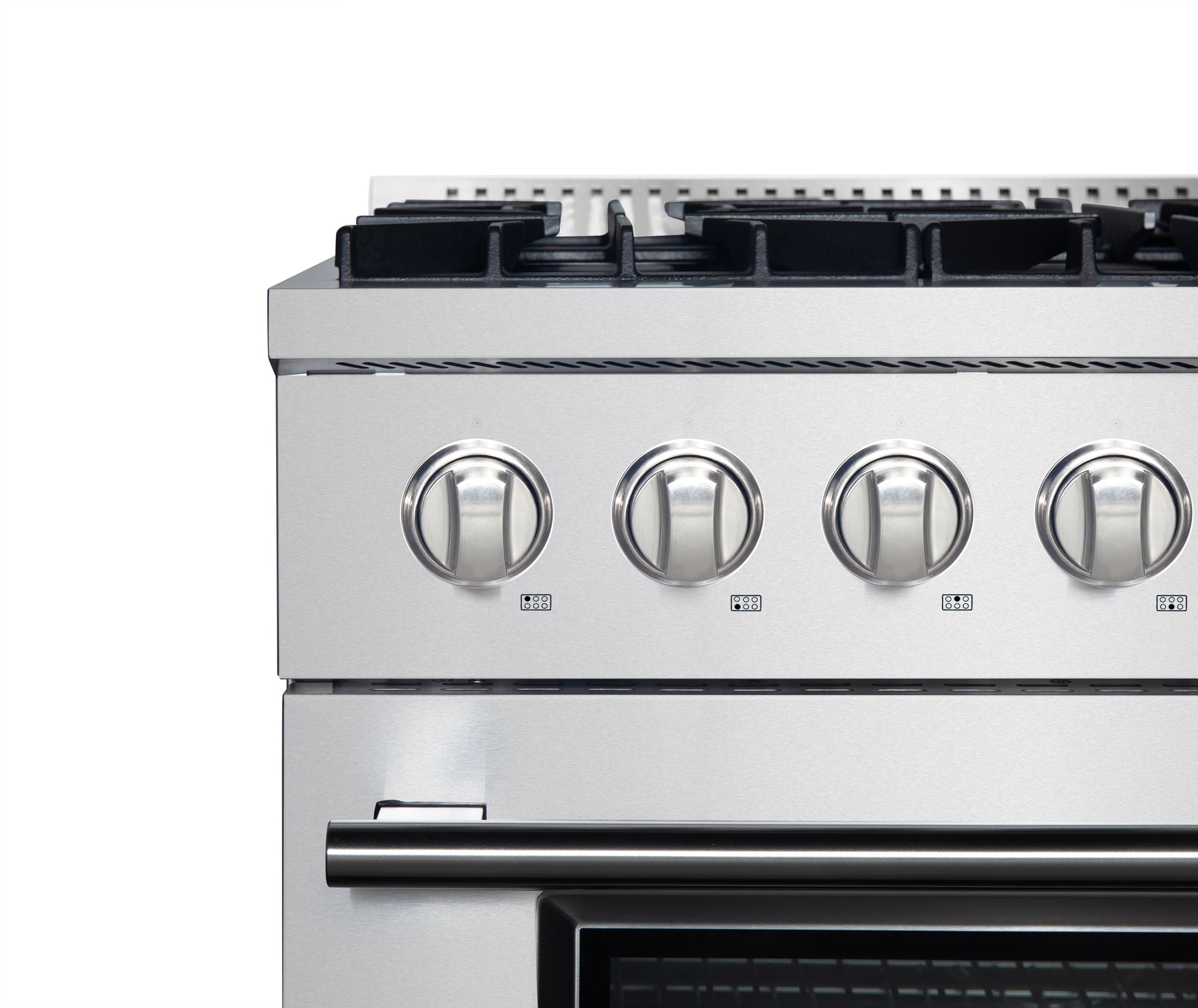 Forno Marco 36-Inch Dual Fuel Range, Stainless Steel, 6 Burners, 67,000 BTU, True Convection Oven, Energy Efficient - BonPrix Électroménagers