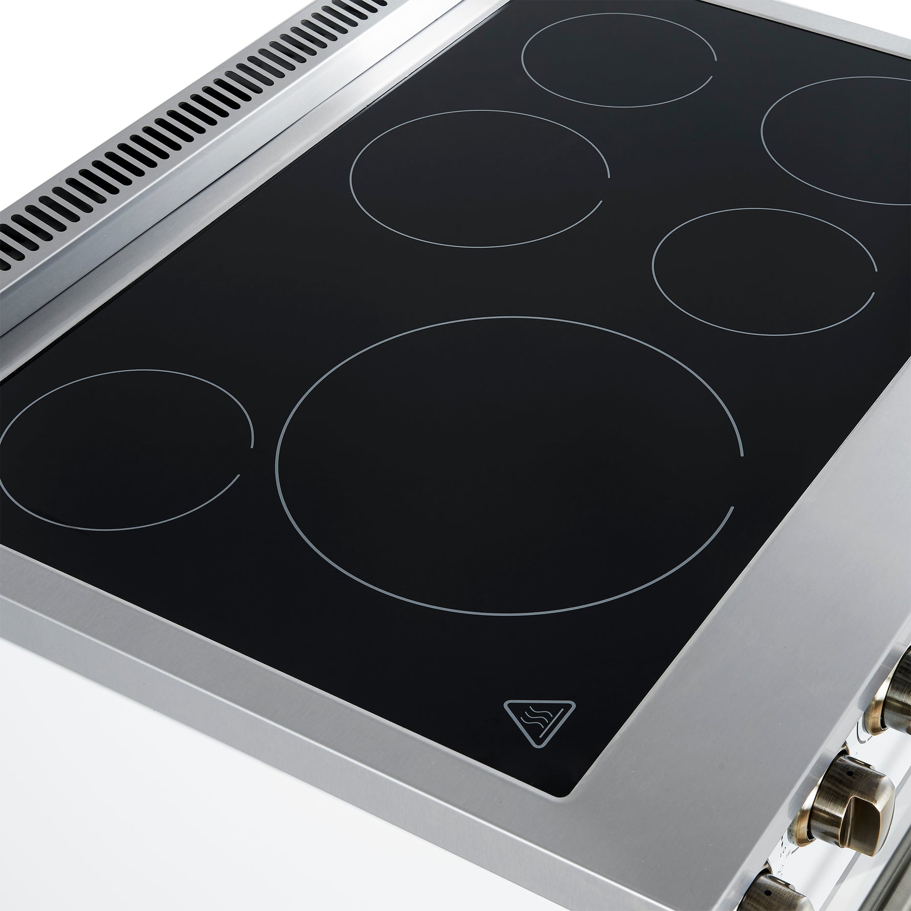 Forno Paolo 36 Inch White Freestanding Electric Range, Stainless Steel, 5.44 cu.ft, True Convection Oven, Energy Efficient - BonPrix Électroménagers