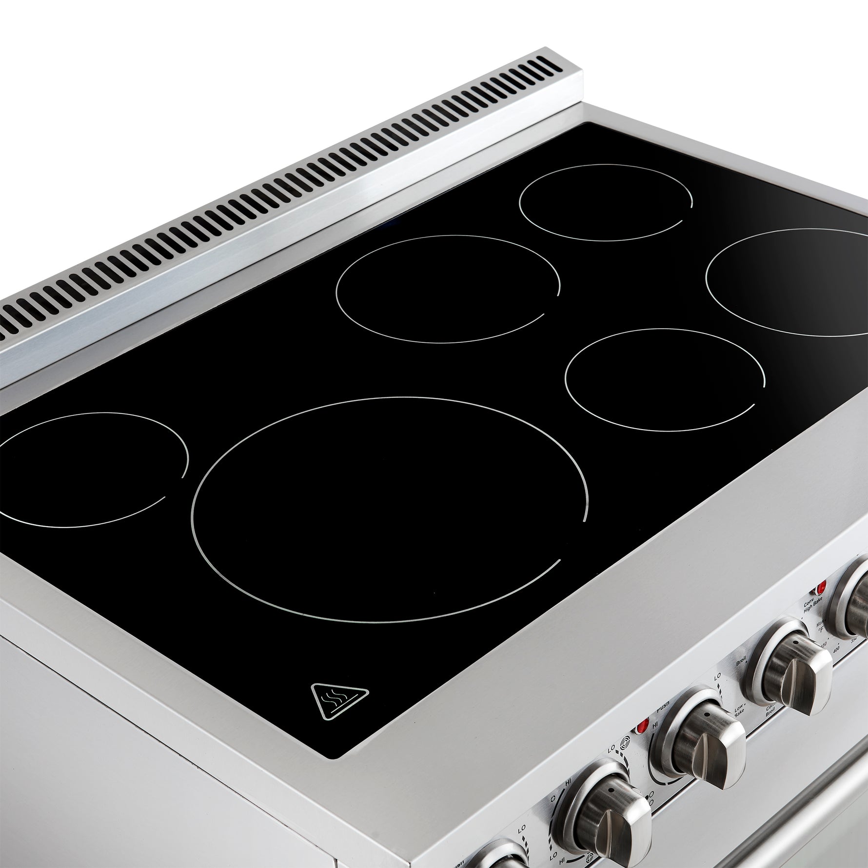 Forno Paolo 36 Inch Freestanding Electric Range, Stainless Steel, 5.44 cu.ft, True Convection Oven, Energy Efficient - BonPrix Électroménagers