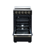 Forno Pallerano 20 Inch Freestanding Electric Range in Black, Canada Version, Plug and Cord Included - BonPrix Électroménagers