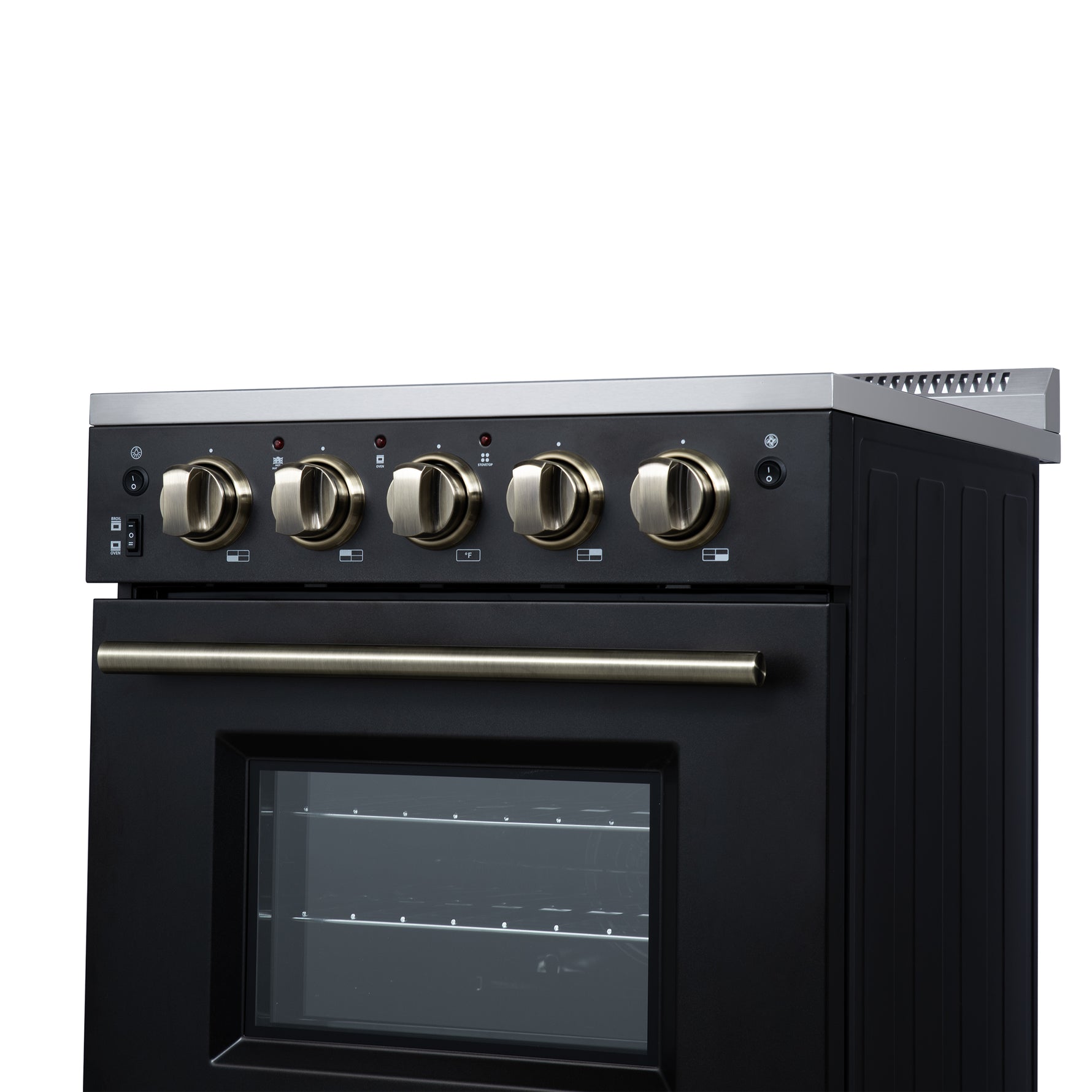 Forno Loiano 24 Inch Freestanding Electric Range in Black, Canada Version, Plug and Cord Included - BonPrix Électroménagers