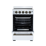 Forno Loiano 24 Inch Freestanding Electric Range in White, Canada Version, Plug and Cord Included - BonPrix Électroménagers