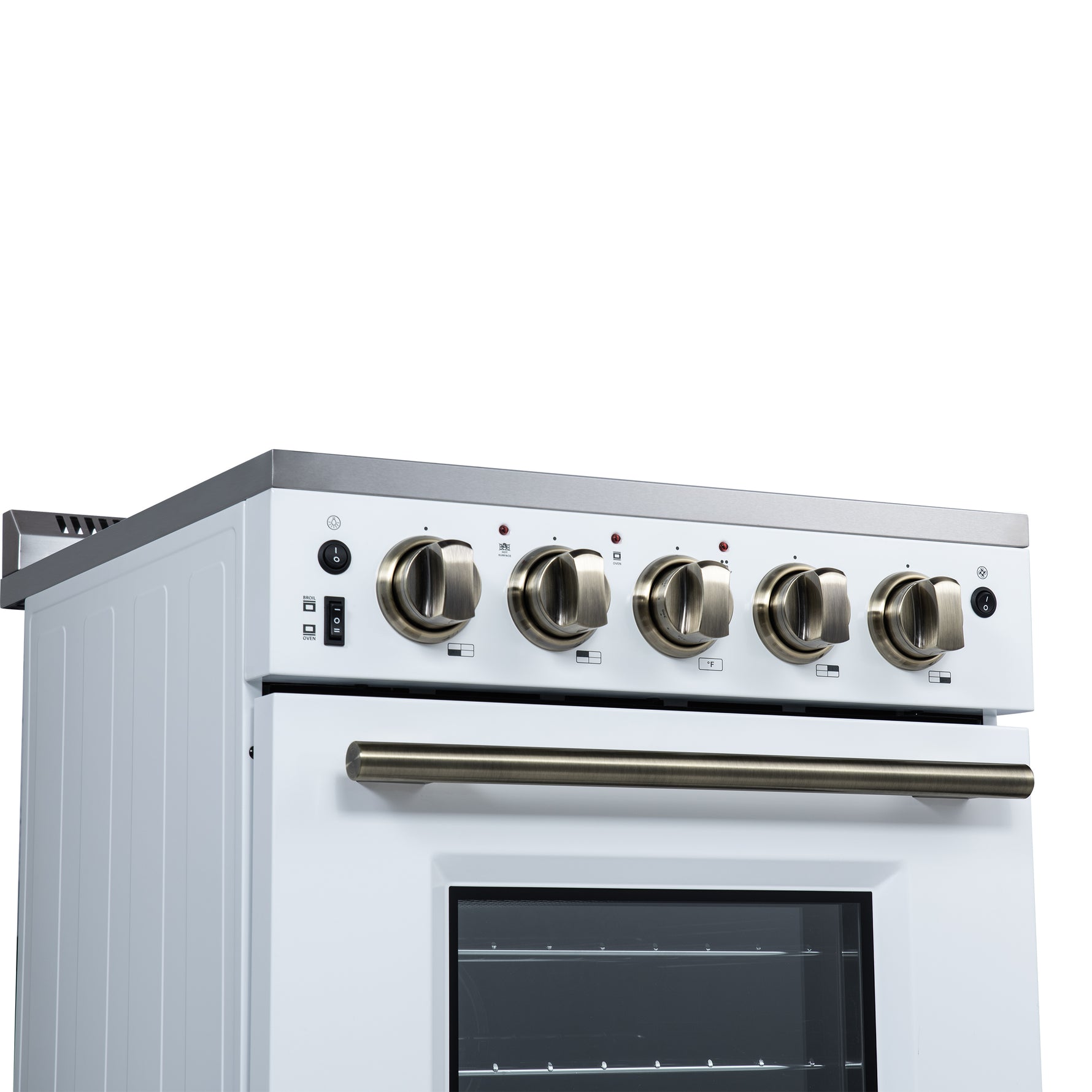 Forno Loiano 24 Inch Freestanding Electric Range in White, Canada Version, Plug and Cord Included - BonPrix Électroménagers