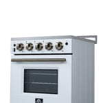 Forno Loiano 24 Inch Freestanding Electric Range in White, Canada Version, Plug and Cord Included - BonPrix Électroménagers