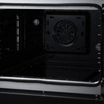 Galiano 30 Inch French Door Electric range, 4 radiant burners, 4.32 cf. True Convection oven, Air fryer kit, Black