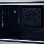 Massimo 36 Inch French Door Electric range, 5 radiant burners, 5.36 cf. True Convection oven, Air fryer kit, Black