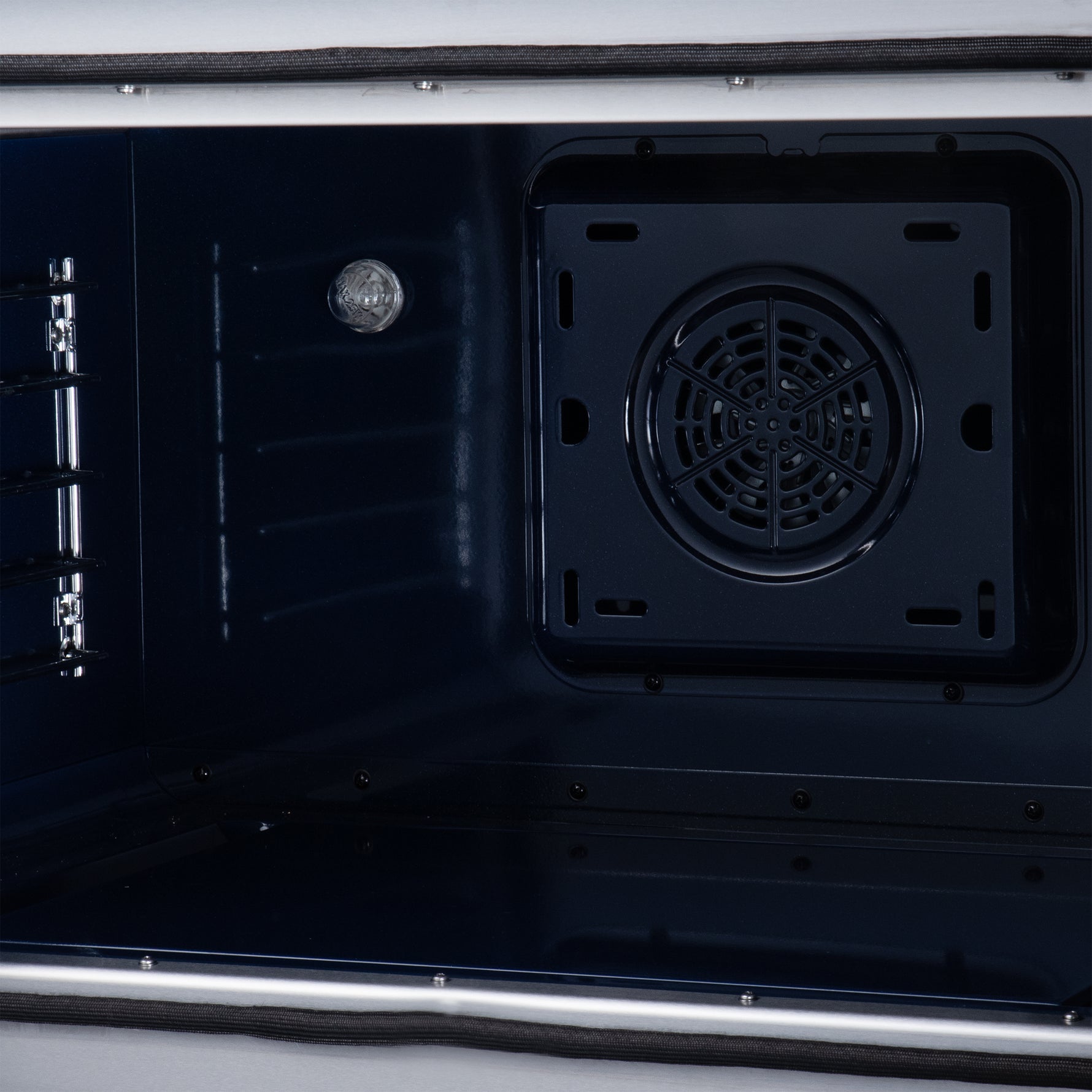 Massimo 36 Inch French Door Electric range, 5 radiant burners, 5.36 cf. True Convection oven, Air fryer kit, Black