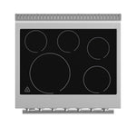 Forno Paolo 30-Inch Freestanding Electric Range, Stainless Steel, 4.38 cu.ft, True Convection Oven, Energy Efficient - BonPrix Électroménagers