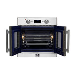 Forno Gallico 30-Inch Electric French Door Wall Oven, Stainless Steel, True Convection, Air Fry, Self-Cleaning - BonPrix Électroménagers