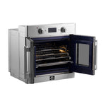 Forno Gallico 30-Inch Electric French Door Wall Oven, Stainless Steel, True Convection, Air Fry, Self-Cleaning - BonPrix Électroménagers