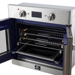 Forno Gallico 30-Inch Electric French Door Wall Oven, Stainless Steel, True Convection, Air Fry, Self-Cleaning - BonPrix Électroménagers