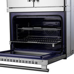 Forno Gallico 30-Inch Electric French Door Double Oven, Stainless Steel, Convection Cooking, Touch Control Panel, Self-Cleaning Function - BonPrix Électroménagers