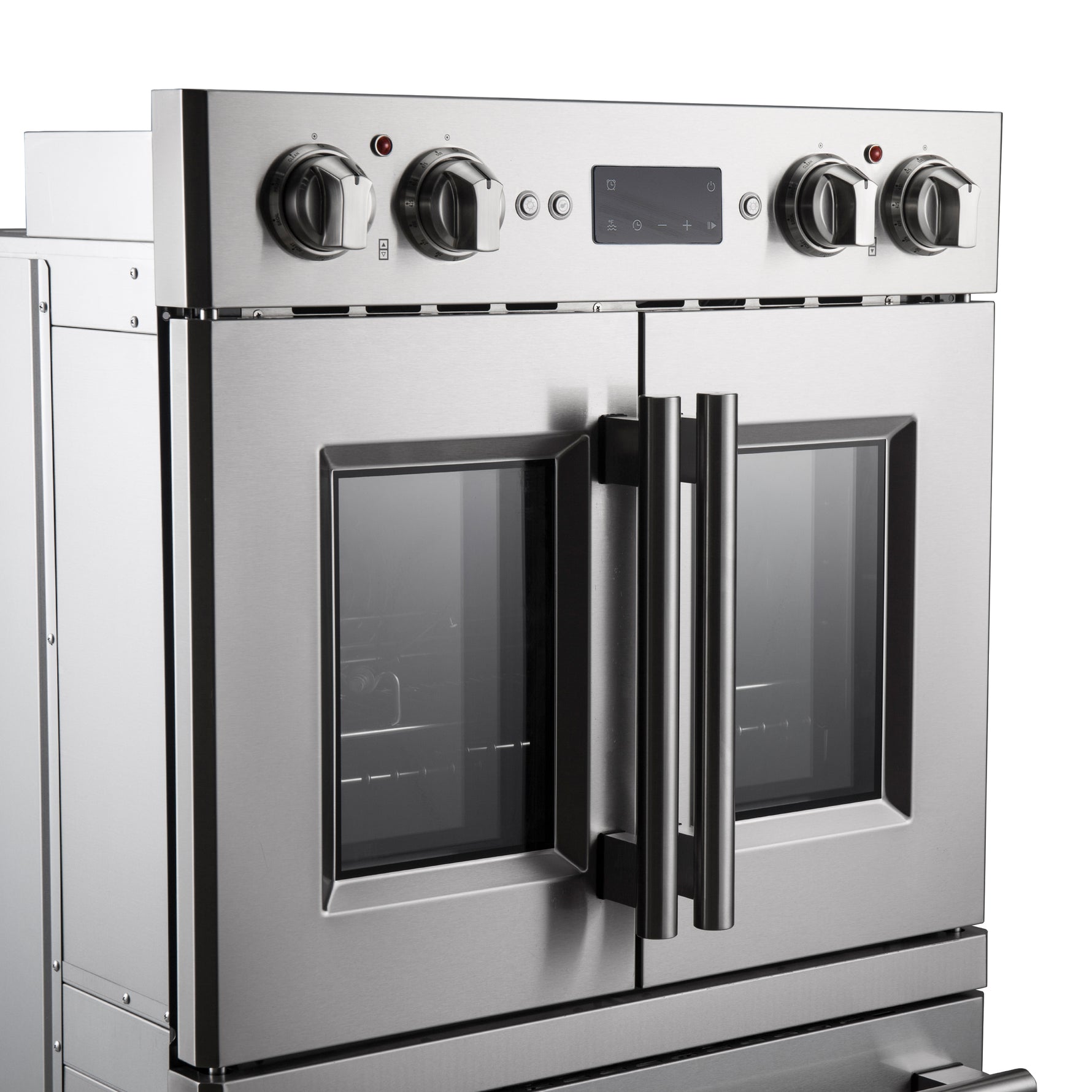 Forno Gallico 30-Inch Electric French Door Double Oven, Stainless Steel, Convection Cooking, Touch Control Panel, Self-Cleaning Function - BonPrix Électroménagers