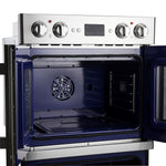 Forno Gallico 30-Inch Electric French Door Double Oven, Stainless Steel, Convection Cooking, Touch Control Panel, Self-Cleaning Function - BonPrix Électroménagers