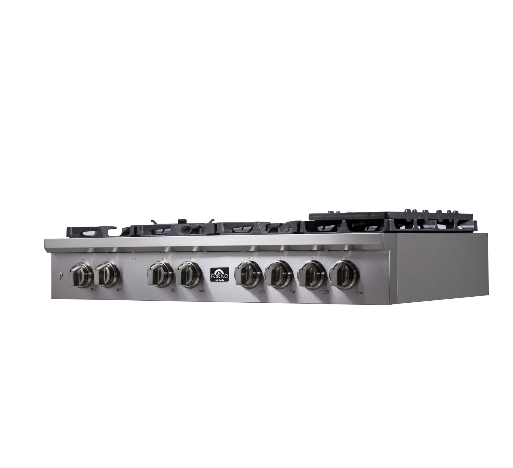 Forno Spezia Alta Qualita 48-Inch Pro-Style Gas Rangetop, Stainless Steel, 8 Sealed Burners, Continuous Cast Iron Grates, High Heat Output - BonPrix Électroménagers