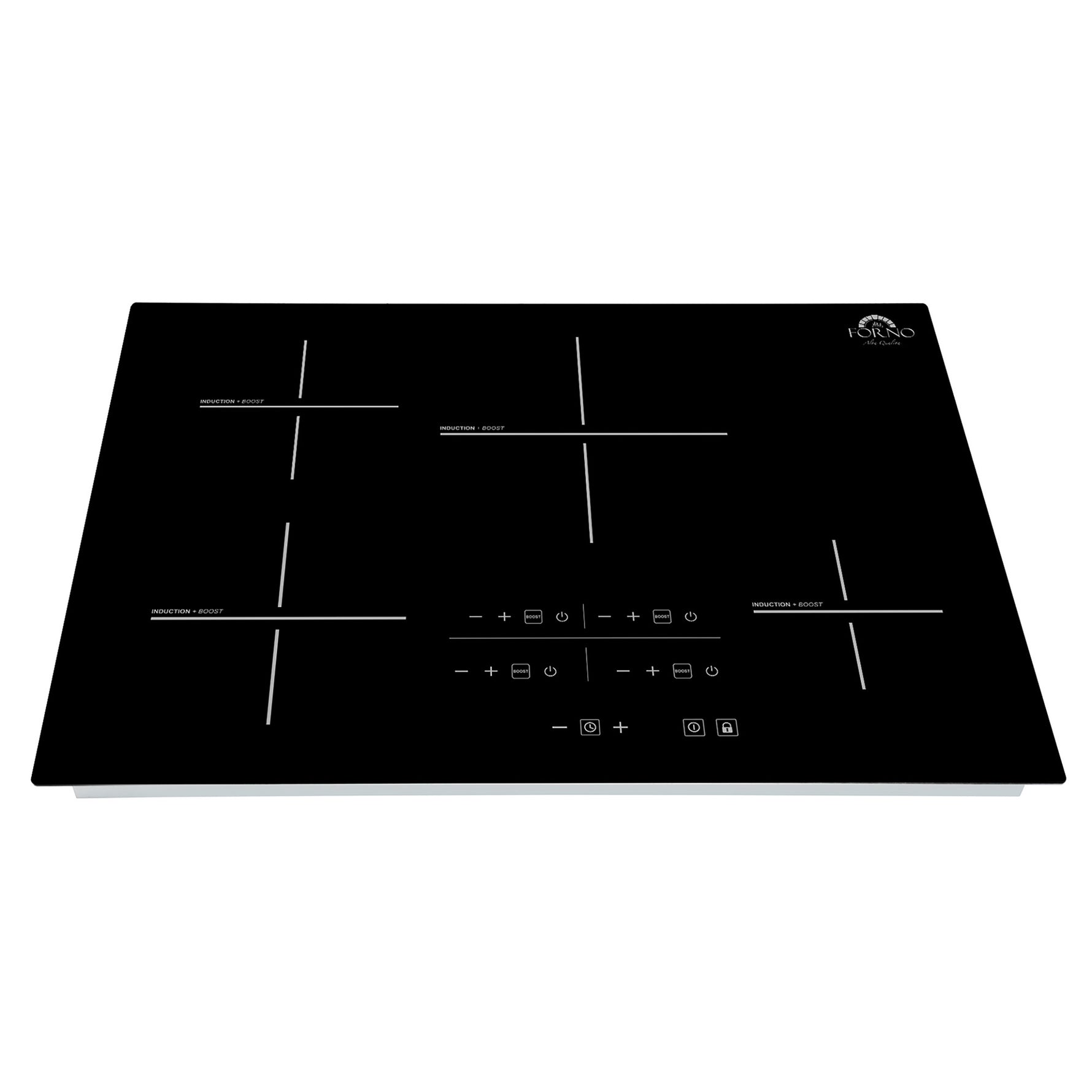 Forno Lecce 30-Inch 4-Zone Induction Cooktop, Touch Control, Multiple Power Levels, Safety Features, Sleek Design - BonPrix Électroménagers