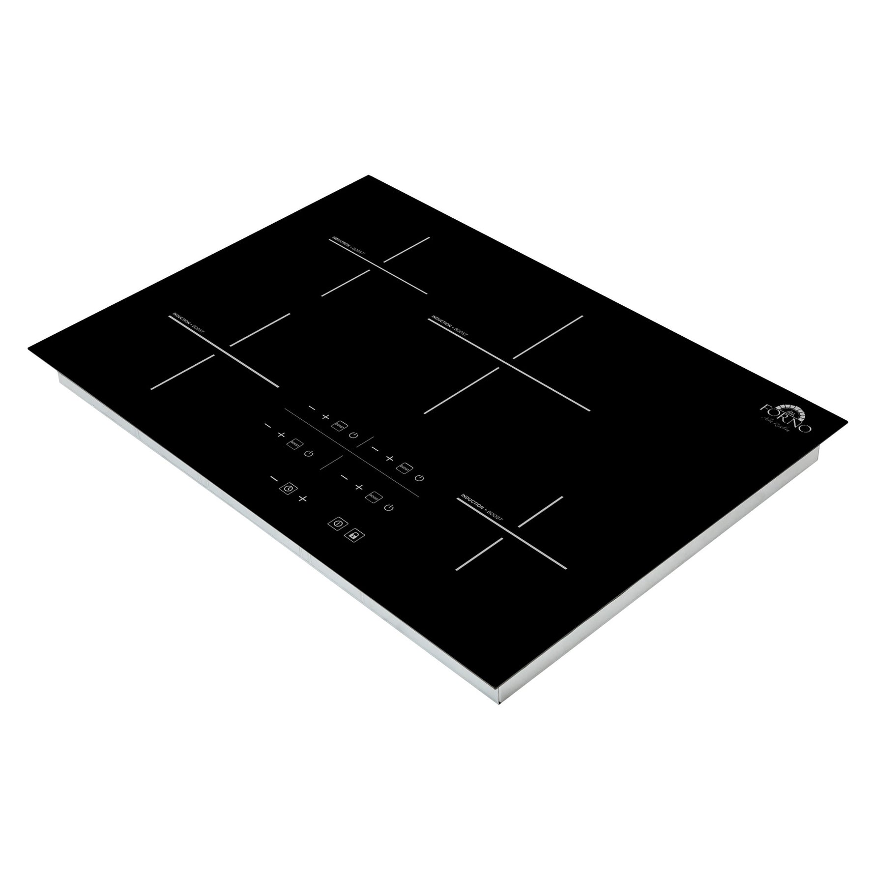 Forno Lecce 30-Inch 4-Zone Induction Cooktop, Touch Control, Multiple Power Levels, Safety Features, Sleek Design - BonPrix Électroménagers