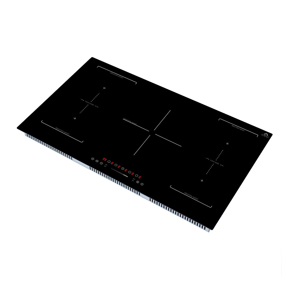 Forno Ornonzo 36-Inch Induction Cooktop, 5 Zones, 2 Flex-Zones, 10,200W Total Power, Touch Control, 9 Power Levels - BonPrix Électroménagers