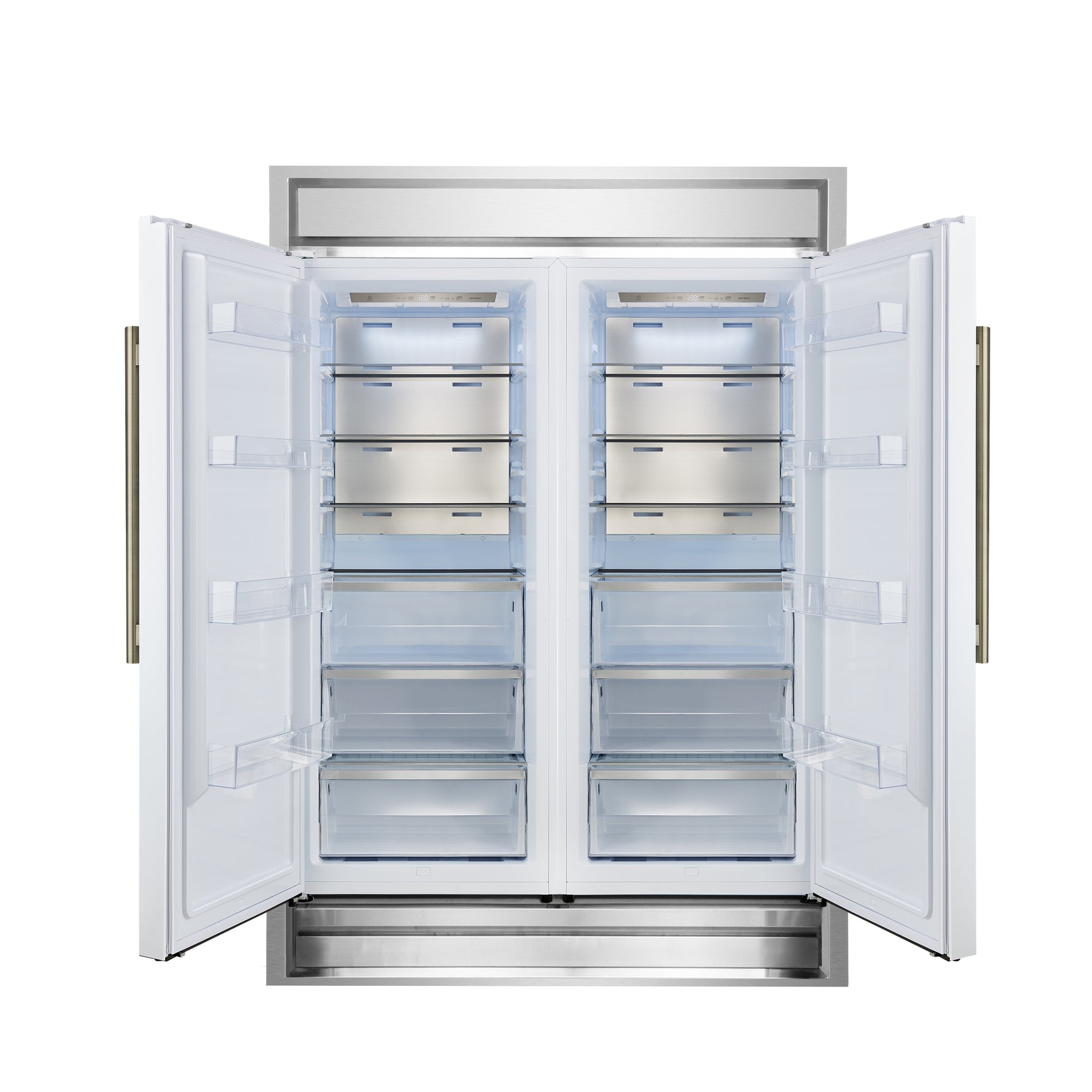 Forno Maderno 2-28-Inch Wide Convertible Refrigerator/Freezer in White, Decorative Trim, 27.2 cu.ft, 84-Inch High, ENERGY STAR Certified - BonPrix Électroménagers