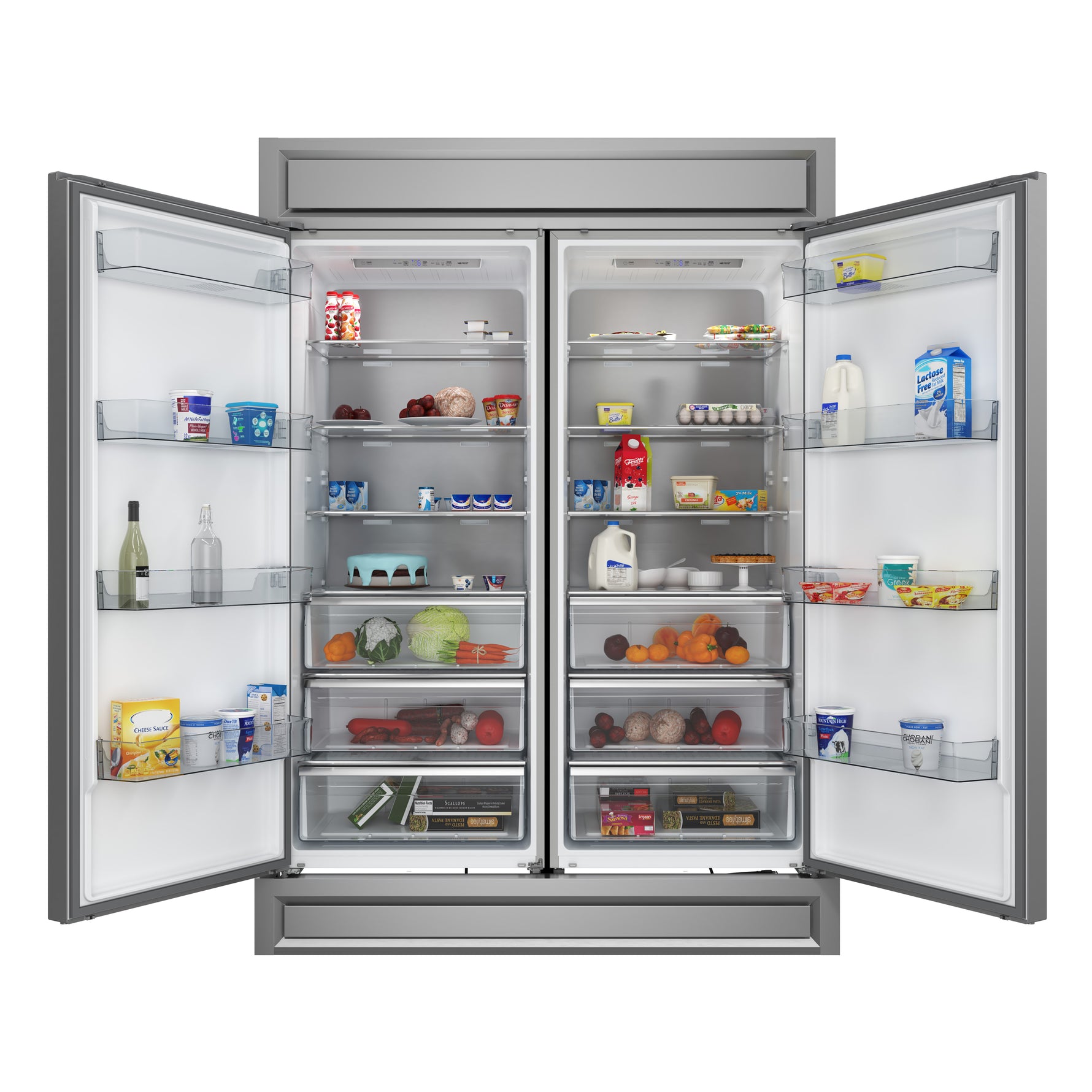 Forno Maderno 2-28-Inch Wide Convertible Refrigerator/Freezer, Decorative Trim, 27.2 cu.ft, 84-Inch High, ENERGY STAR Certified - BonPrix Électroménagers