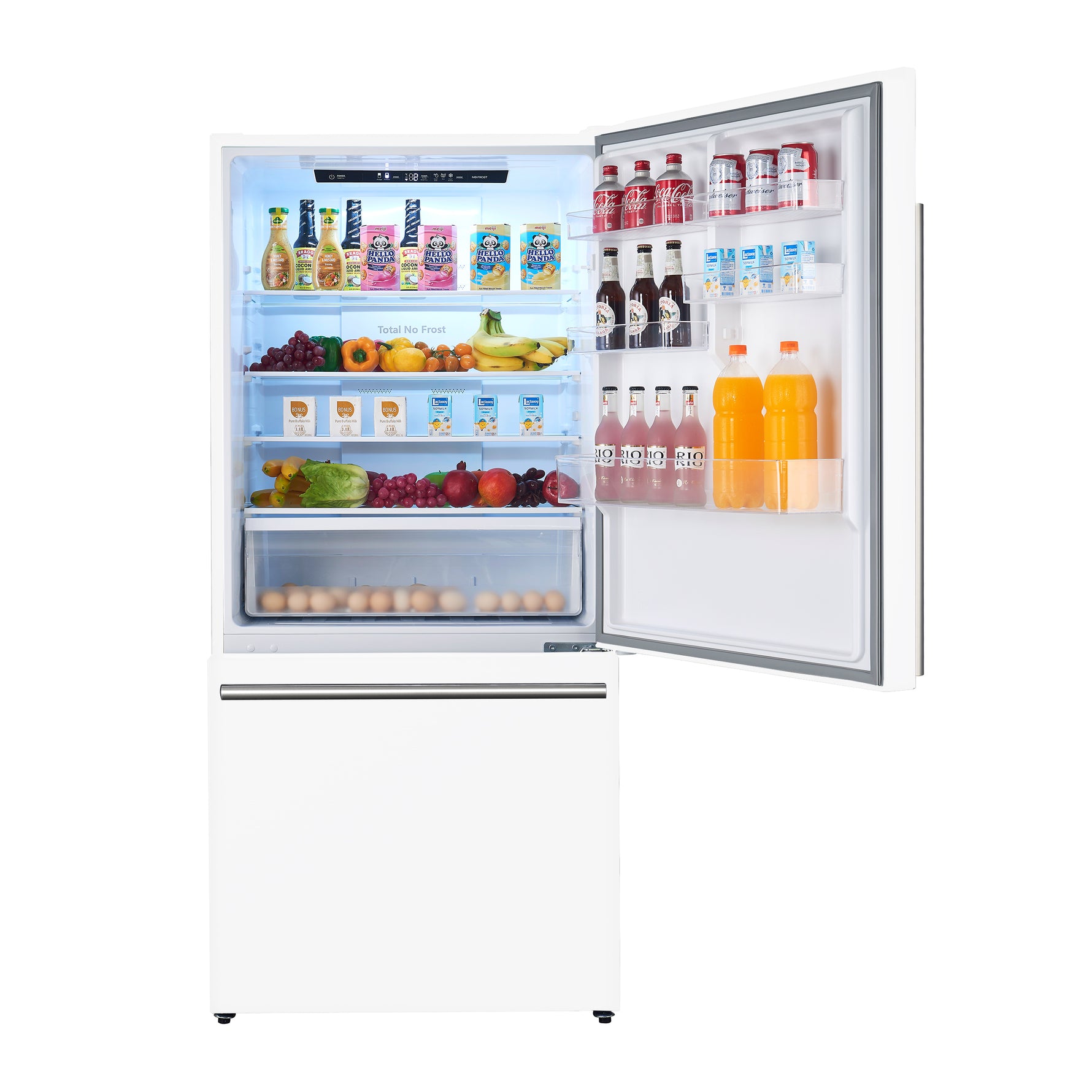 Forno Milano Espresso 31-Inch Bottom Freezer Refrigerator, White, 17.2 cu.ft Capacity, Energy Efficient - BonPrix Électroménagers