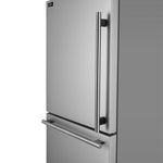Forno Milano Espresso 31-Inch Stainless Steel Bottom Freezer Refrigerator, 17.2 cu.ft., Built-In Ice Maker, ENERGY STAR - BonPrix Électroménagers