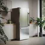 Forno Milano Espresso 31-Inch Stainless Steel Bottom Freezer Refrigerator, 17.2 cu.ft., Built-In Ice Maker, ENERGY STAR - BonPrix Électroménagers