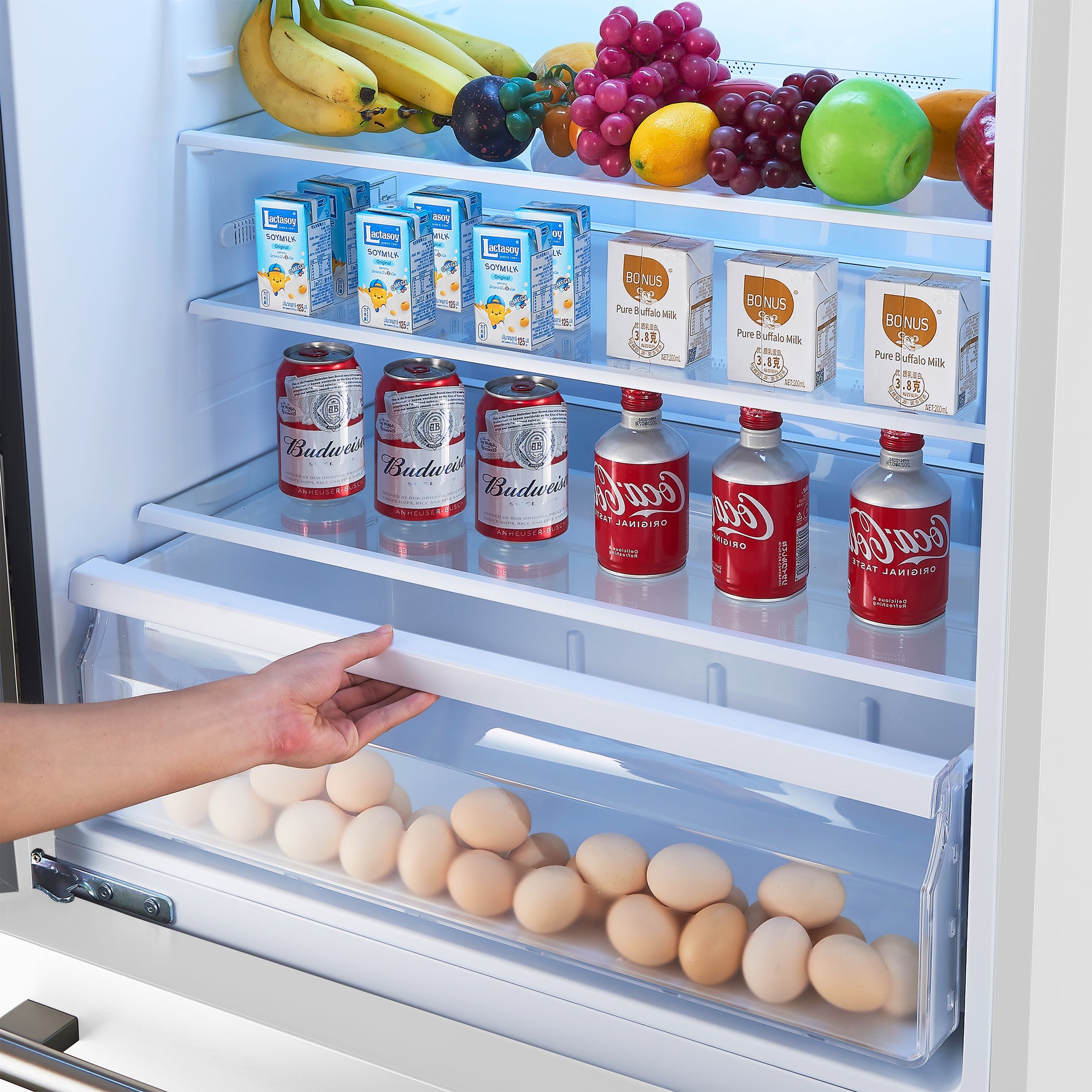 Forno Milano 2-Piece 62-Inch Freestanding Dual Bottom Freezer Refrigerator, White – 34.4 cu.ft, Touch Control, Ice Maker - BonPrix Électroménagers
