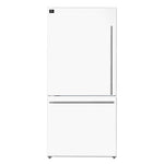 Forno Milano 2-Piece 62-Inch Freestanding Dual Bottom Freezer Refrigerator, White – 34.4 cu.ft, Touch Control, Ice Maker - BonPrix Électroménagers