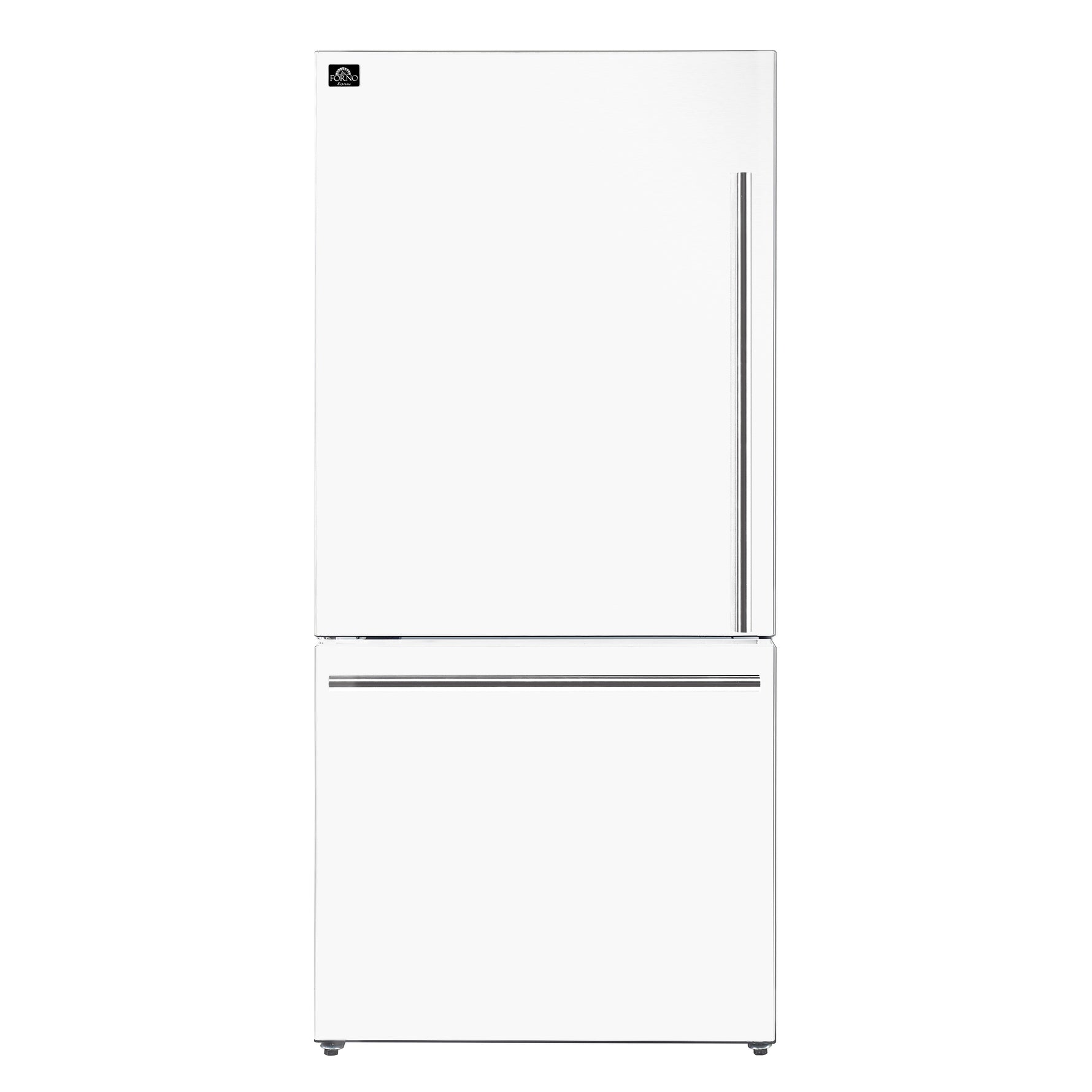 Forno Milano 2-Piece 62-Inch Freestanding Dual Bottom Freezer Refrigerator, White – 34.4 cu.ft, Touch Control, Ice Maker - BonPrix Électroménagers