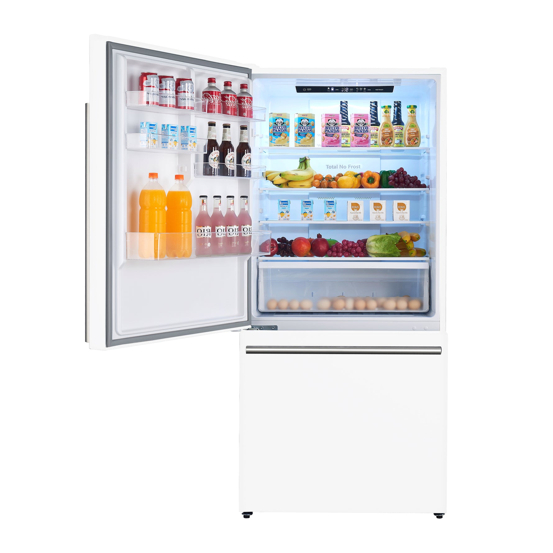 Forno Milano 2-Piece 62-Inch Freestanding Dual Bottom Freezer Refrigerator, White – 34.4 cu.ft, Touch Control, Ice Maker - BonPrix Électroménagers