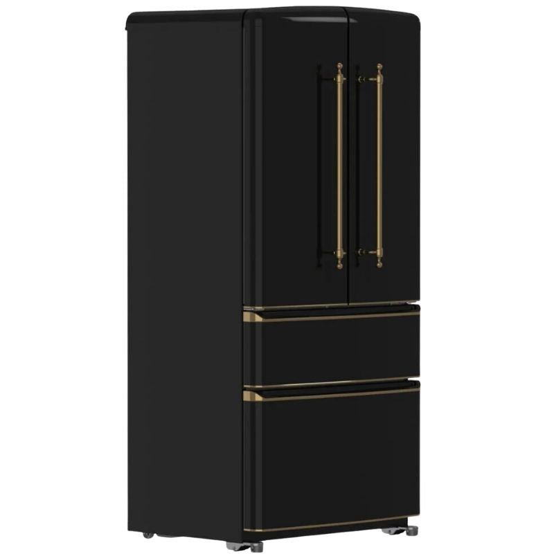 FFFFD179133BLK - RÉFRIGÉRATEURS - Forno -  Quatre portes avec porte à deux battants - Noir - Boîte Ouverte