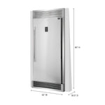 Forno Rizzuto 28-Inch Upright Convertible Refrigerator, 32-Inch Wide, Right Swing, Decorative Grill, ENERGY STAR Certified