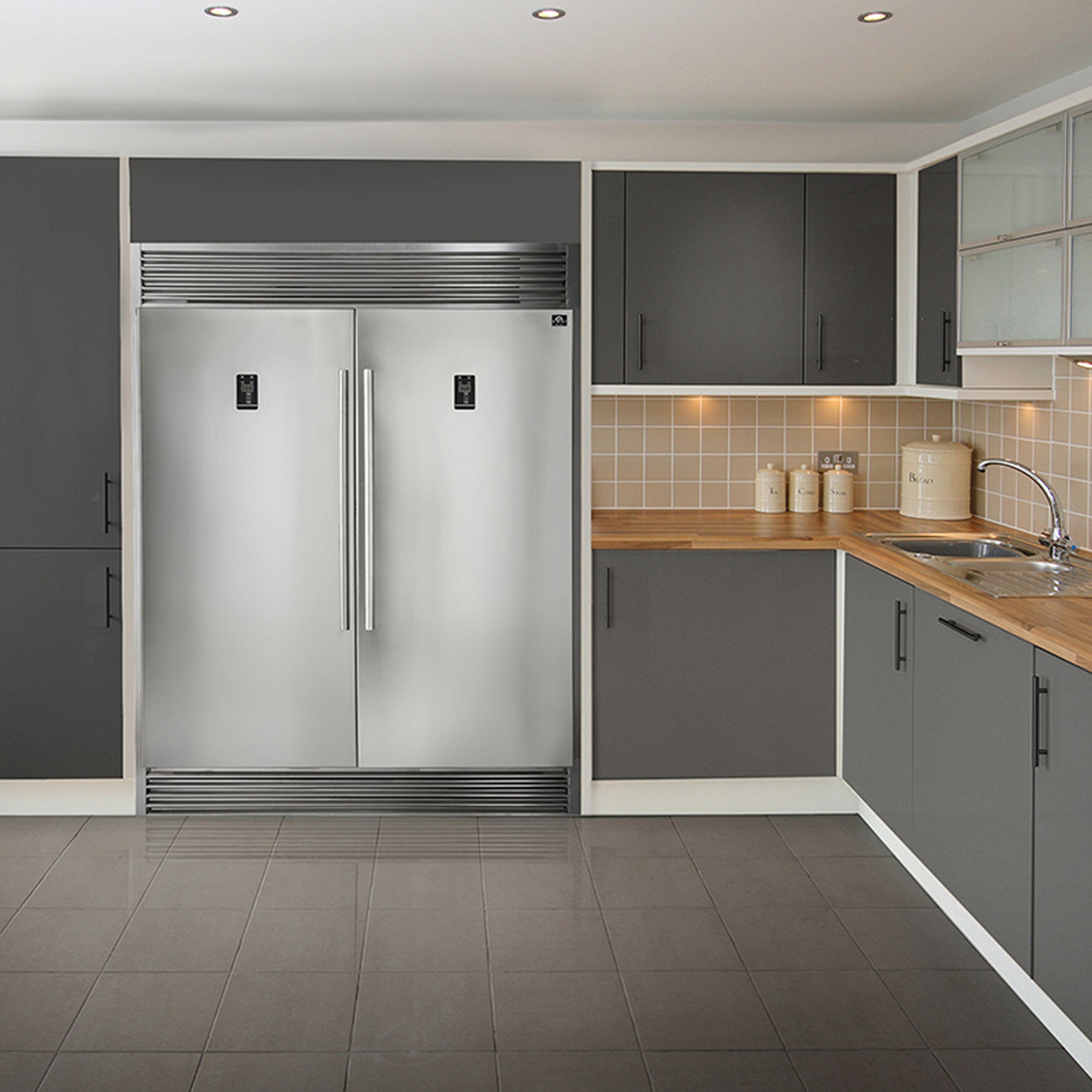 FORNO Premium 2-Piece Kitchen Bundle - Galiano 48" Gas Range, 60" Side-by-Side Refrigerator - FBDL-005-01CAUS - BonPrix Électroménagers
