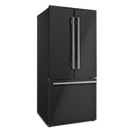 Forno Gallipoli Espresso 30-Inch Black French Door Refrigerator, Bottom Freezer, 17.5 Cu. Ft., No Frost, Ice Maker - BonPrix Électroménagers