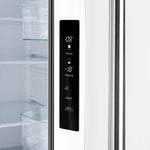 Forno Gallipoli Espresso 30-Inch White French Door Refrigerator, Bottom Freezer, 17.5 Cu. Ft., No Frost, Ice Maker - BonPrix Électroménagers