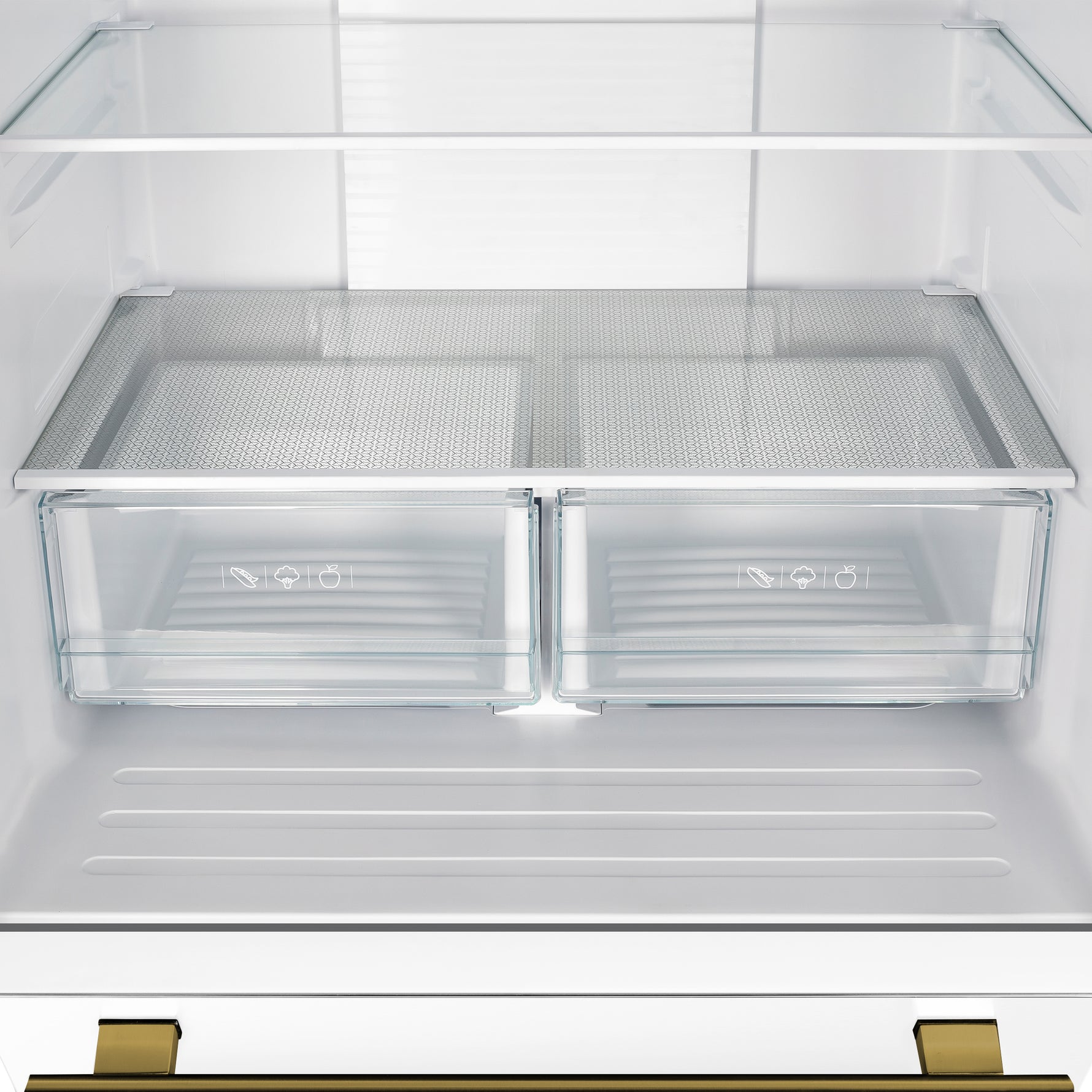 Forno Gallipoli Espresso 30-Inch White French Door Refrigerator, Bottom Freezer, 17.5 Cu. Ft., No Frost, Ice Maker - BonPrix Électroménagers