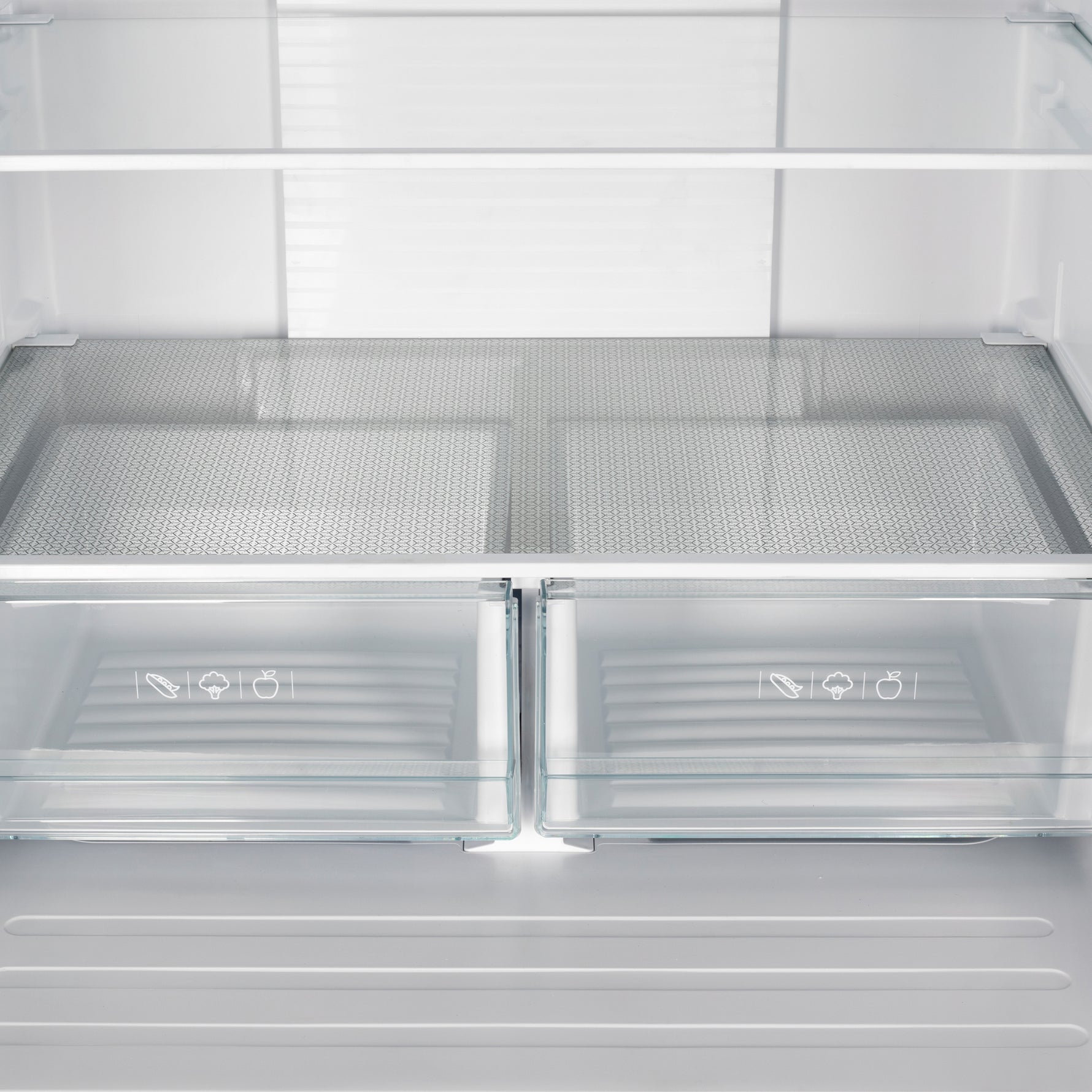 Forno Gallipoli 30-Inch French Door Refrigerator, 17.5 cu.ft Capacity, Decorative Grill, 34-Inch Width, Stainless Steel, No Frost Technology, Energy Efficient - BonPrix Électroménagers