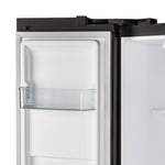 Forno Salerno Espresso 33-Inch Black Side-by-Side Refrigerator, 15.6 Cu. Ft., Energy-Efficient, No Frost, Modern Design - BonPrix Électroménagers