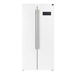 Forno Salerno Espresso 33-Inch White Side-by-Side Refrigerator, 15.6 Cu. Ft., Energy-Efficient, No Frost, Modern Design - BonPrix Électroménagers
