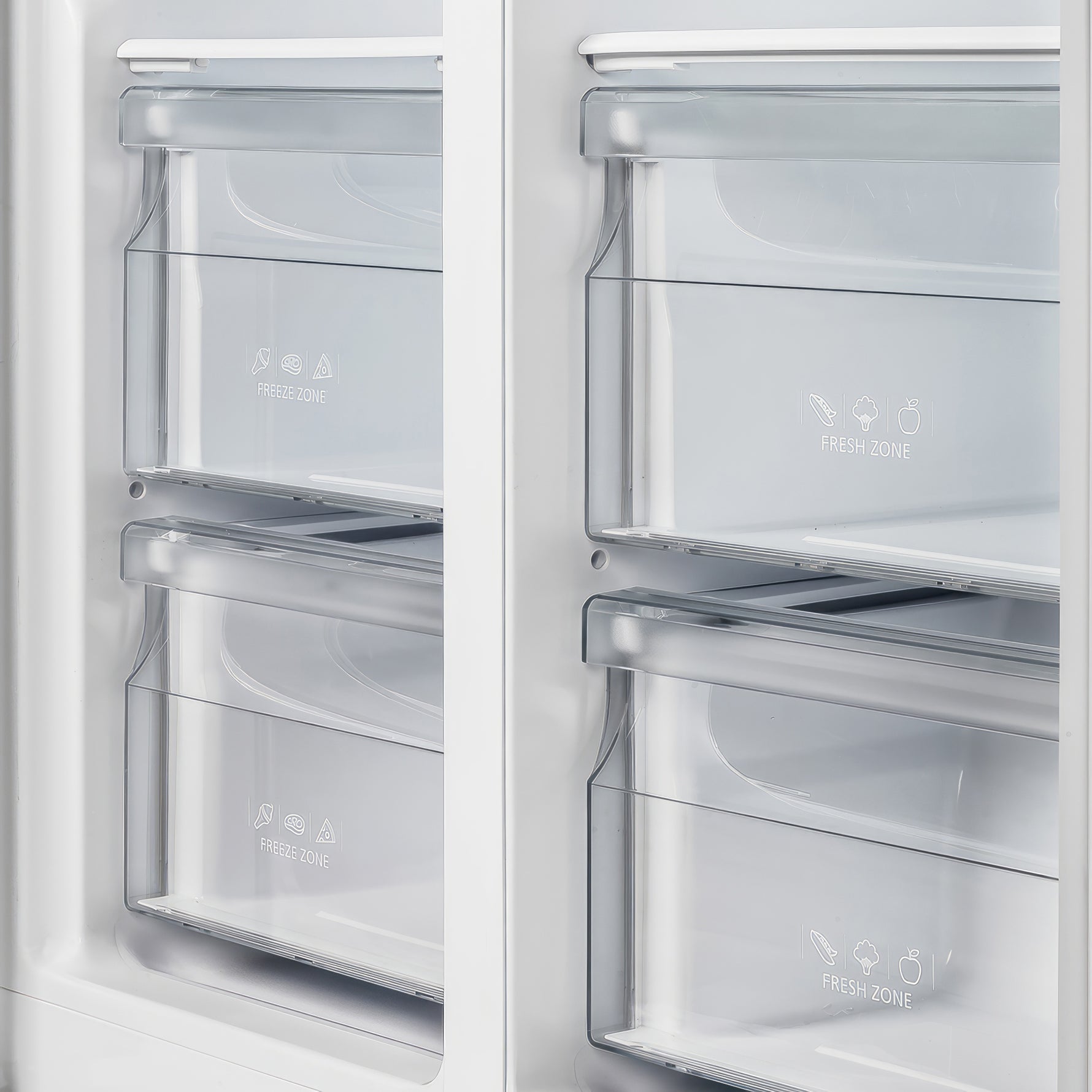 Forno Salerno 37-Inch Built-In Stainless Steel Refrigerator, 15.6 cu.ft, Modern Decorative Grill, ENERGY STAR Certified - BonPrix Électroménagers