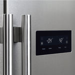 Forno Salerno 37-Inch Built-In Stainless Steel Refrigerator, 15.6 cu.ft, Decorative Grill, ENERGY STAR Certified - BonPrix Électroménagers